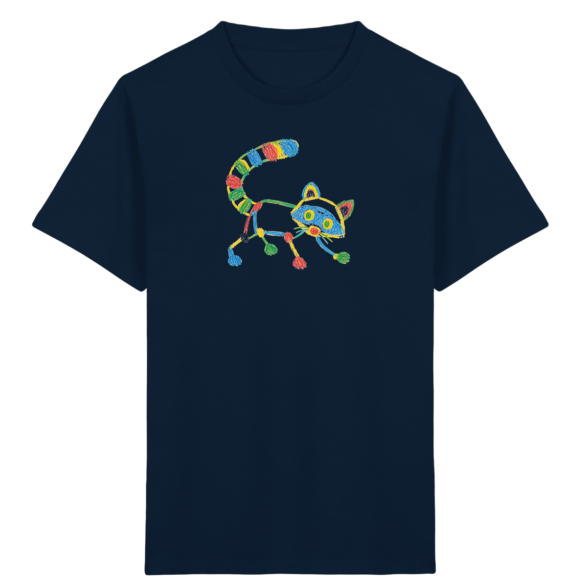 Farbpunkt Waschbär Kinder T-Shirt - Kinder Bio T-Shirt