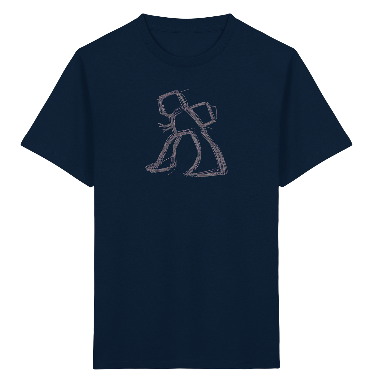 Wackel-T-Rex mit Ranzen - Kinder Bio T-Shirt