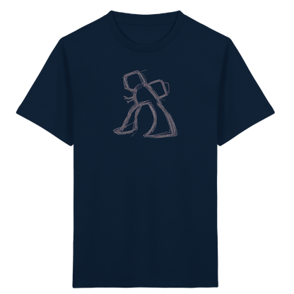 Wackel-T-Rex mit Ranzen - Kinder Bio T-Shirt