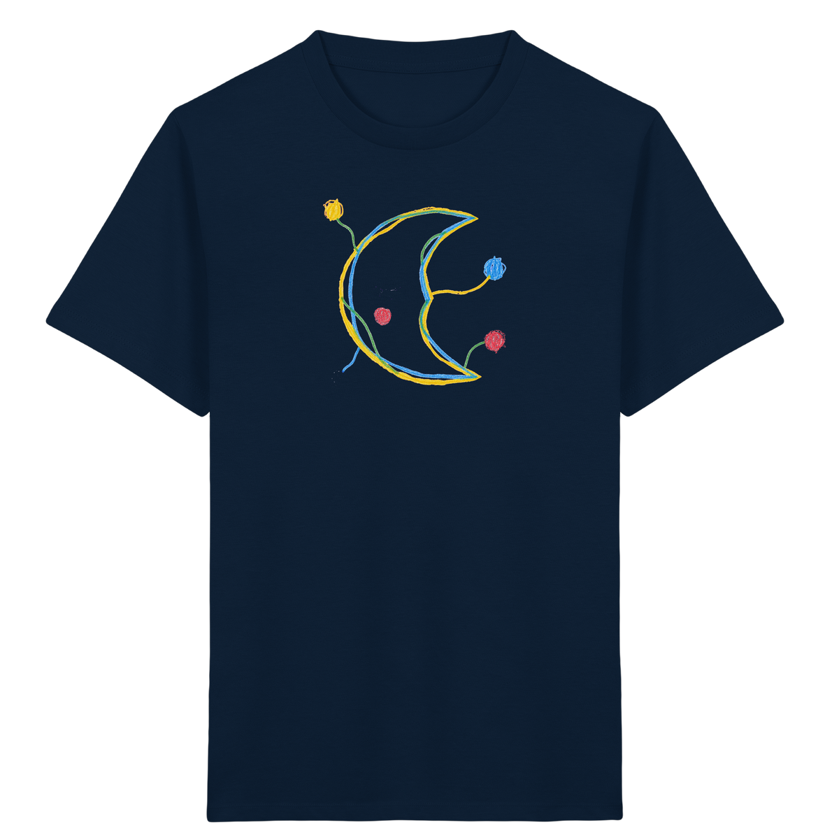 Farbpunkt Mond für Kinder - Kinder Bio T-Shirt