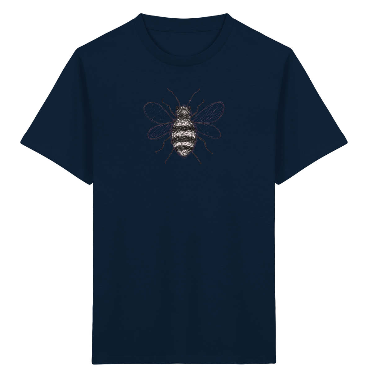 Biene von oben Kinderzeichnung - Kinder Bio T-Shirt