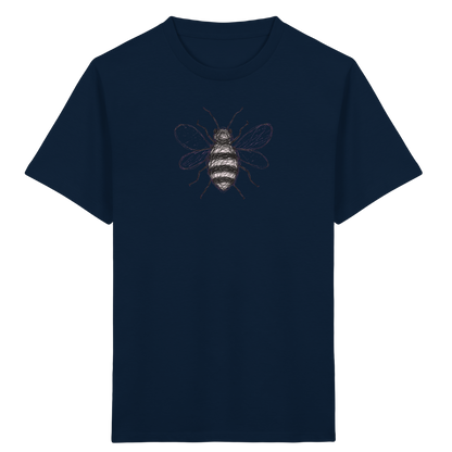 Biene von oben Kinderzeichnung - Kinder Bio T-Shirt