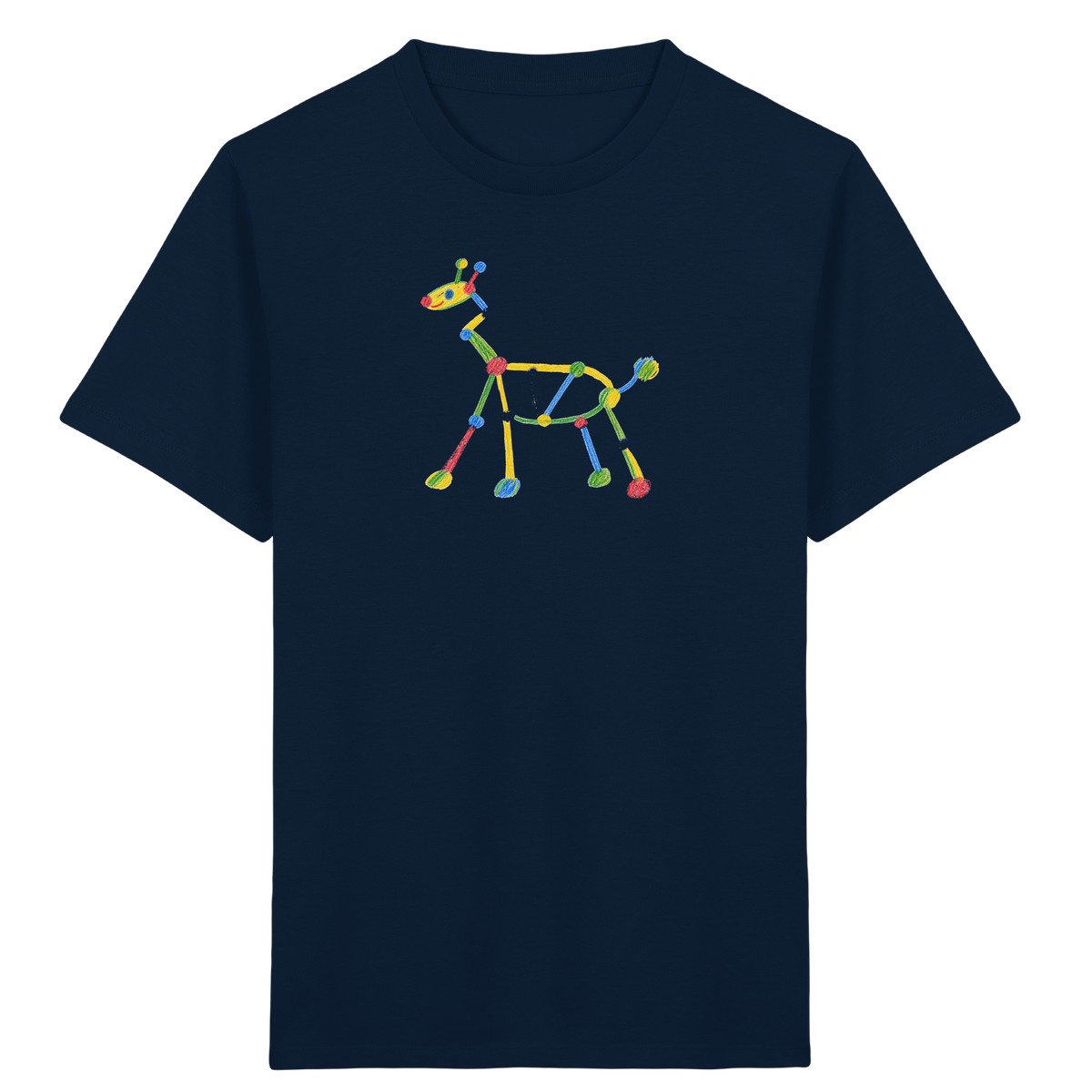 Farbpunkt Giraffe Kinder T-Shirt - Kinder Bio T-Shirt