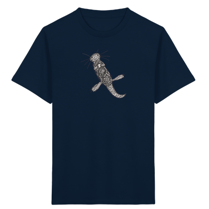 Otter von oben gezeichnet - Kinder Bio T-Shirt