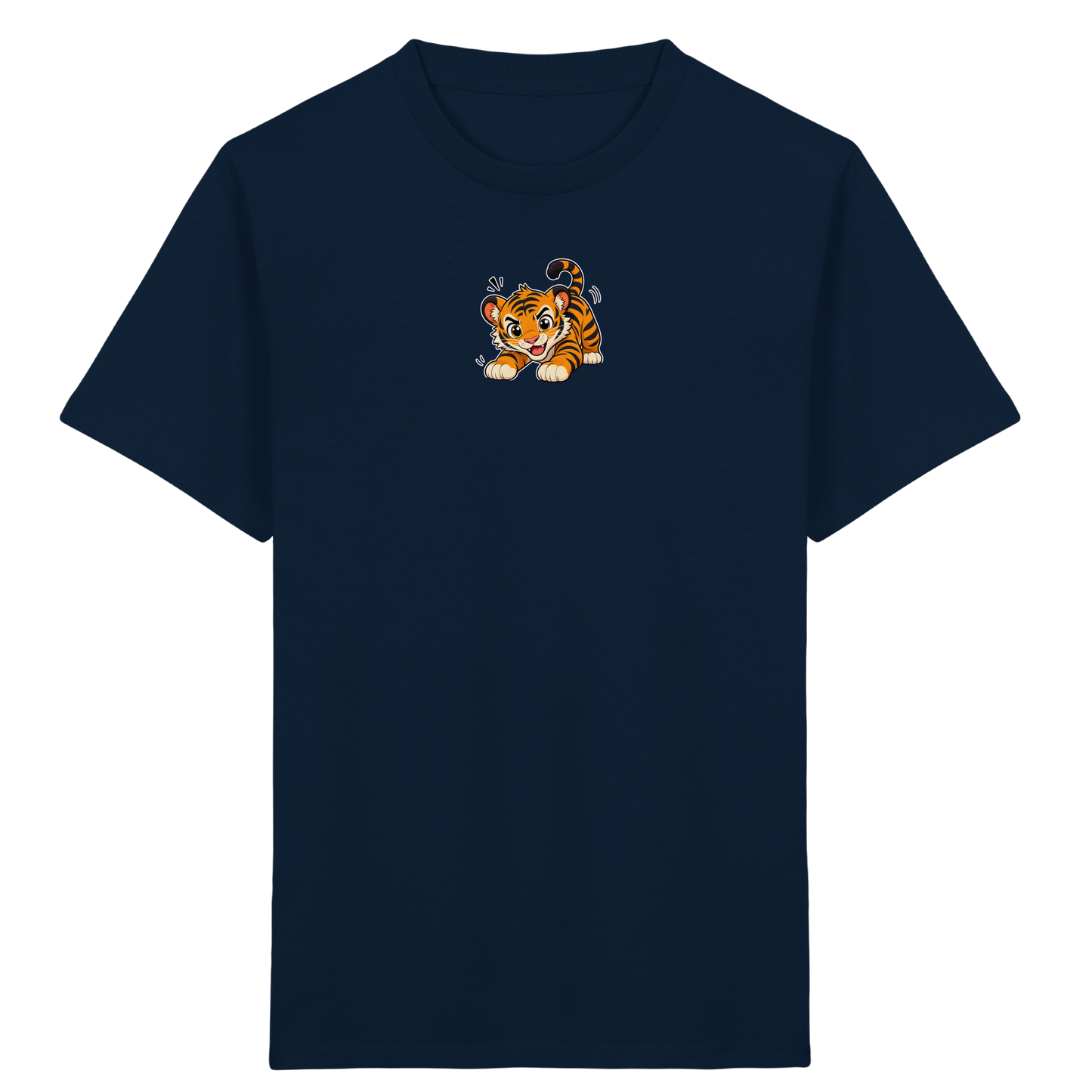 Verspielter Tiger: Fröhliches Kinder T-Shirt - Kinder Bio T-Shirt