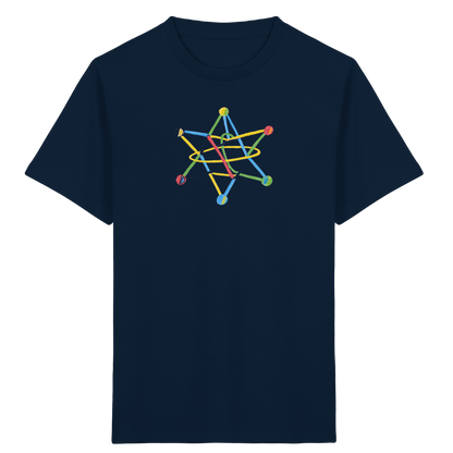 Buntes Sternobjekt Kinderzeichnung - Kinder Bio T-Shirt
