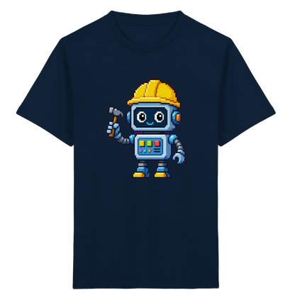 Pixel-Roboter mit Hammer: Retro Kinder-T-Shirt - Kinder T-Shirt