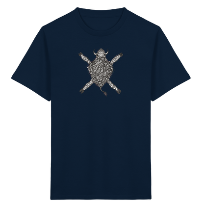 Bison von oben - Kinder Bio T-Shirt