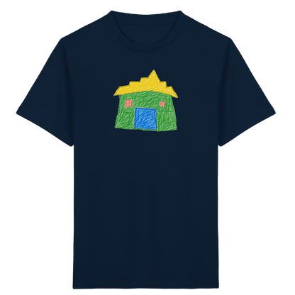 Grünes Haus mit Stufendach - Kinder Bio T-Shirt