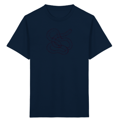 Regenwurm von oben gezeichnet - Kinder Bio T-Shirt