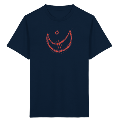 Korallroter Krakelmond für Kinder - Kinder Bio T-Shirt