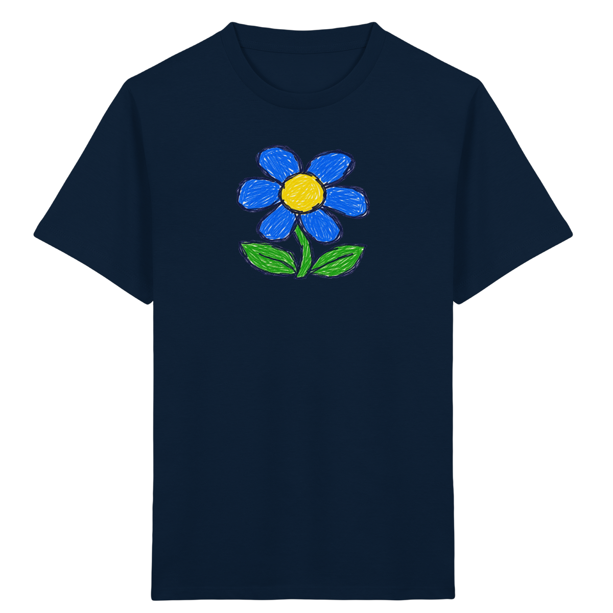 Kritzel Gänseblümchen für Kinder - Kinder Bio T-Shirt