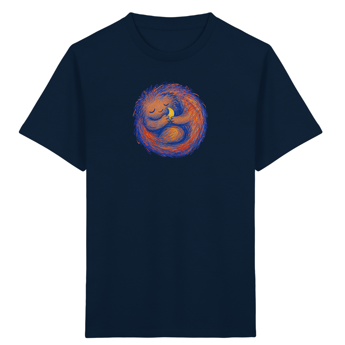 Schlafzottel mit kleinem Mond - Kinder Bio T-Shirt