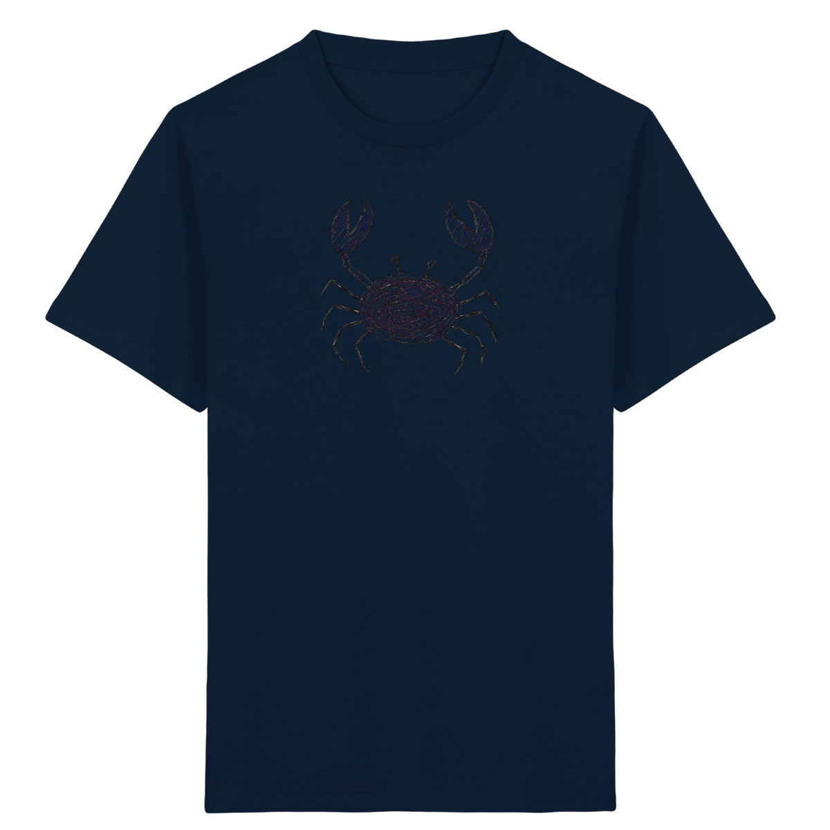 Krabbe von oben gezeichnet - Kinder Bio T-Shirt