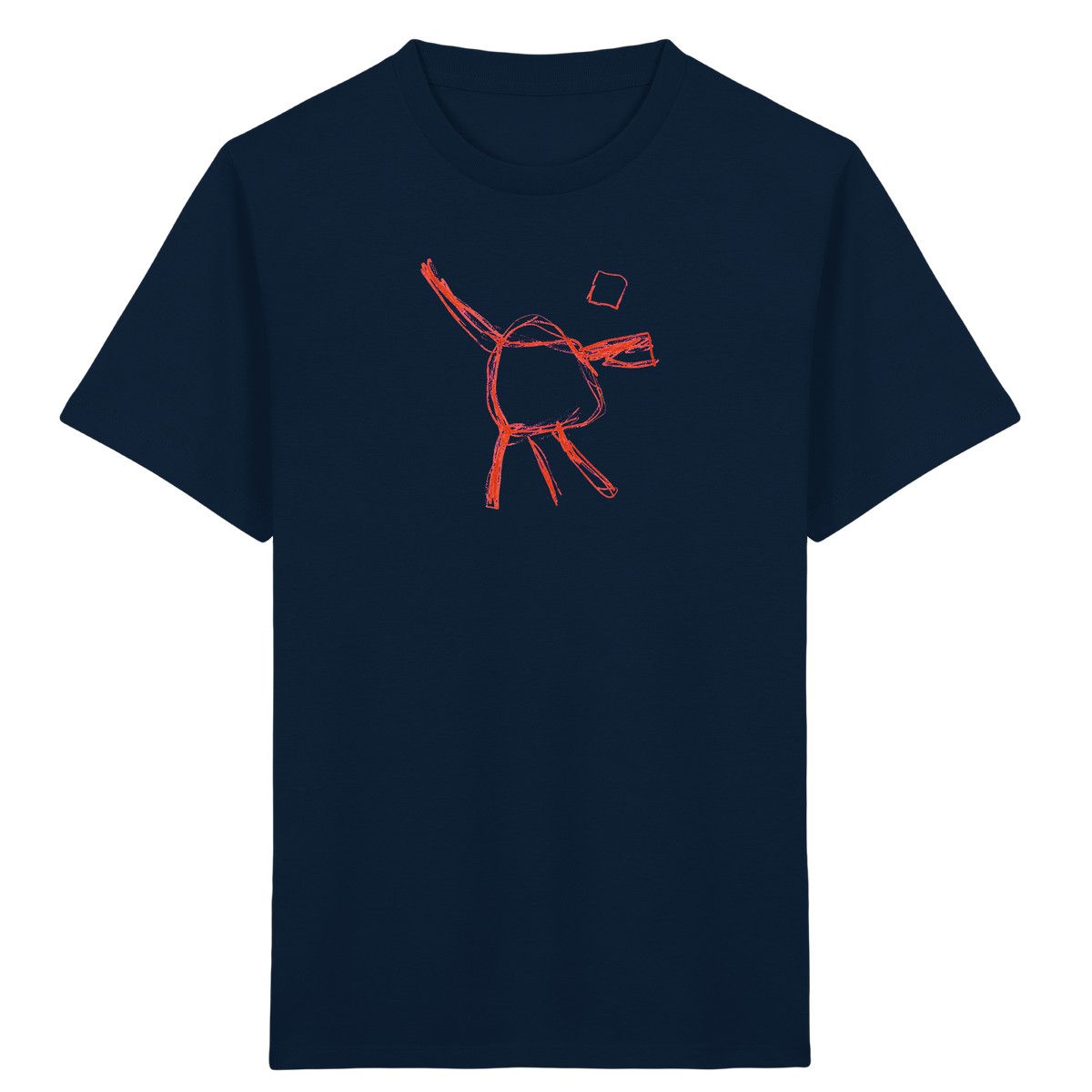 Orange Wackelfigur für Kinder - Kinder Bio T-Shirt