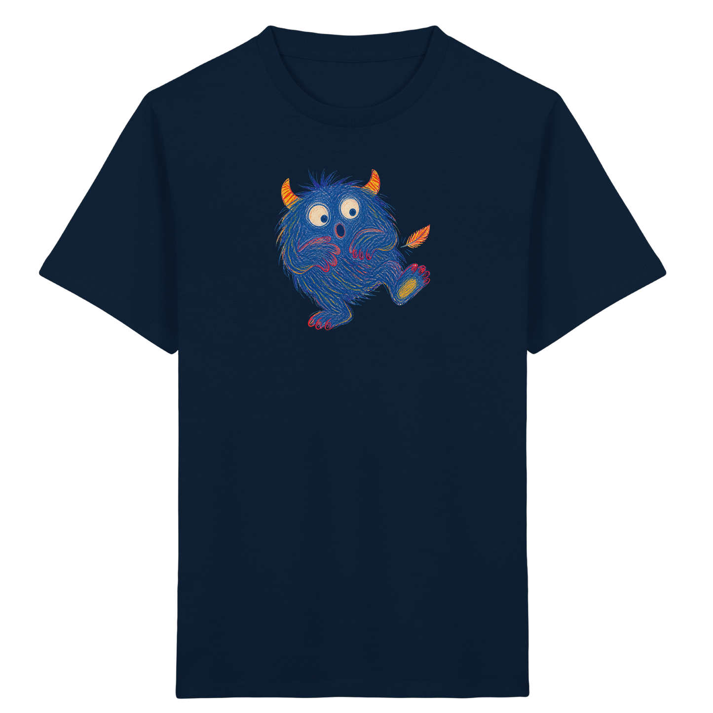 Kitzelzottel lacht im Federkitzel - Kinder Bio T-Shirt