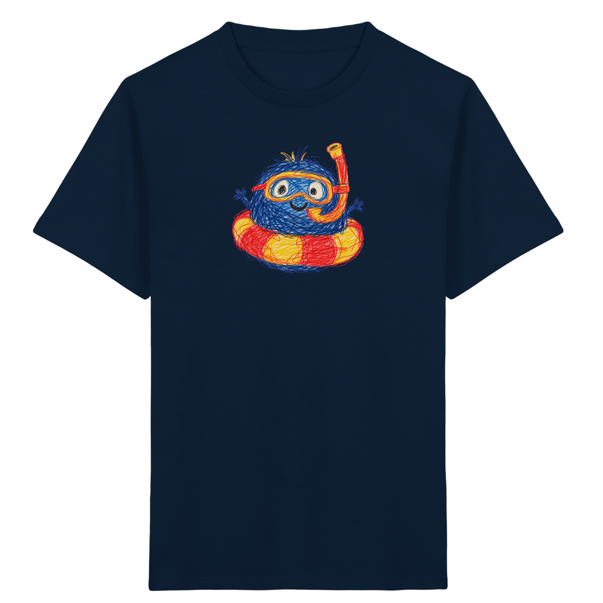 Schnorchelmumpf im Schwimmring - Kinder Bio T-Shirt