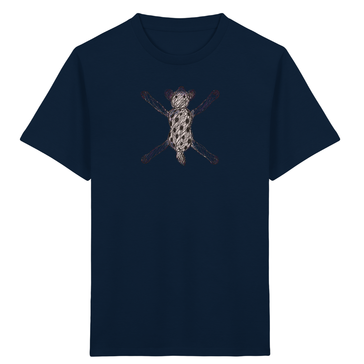 Hyäne von oben gezeichnet - Kinder Bio T-Shirt