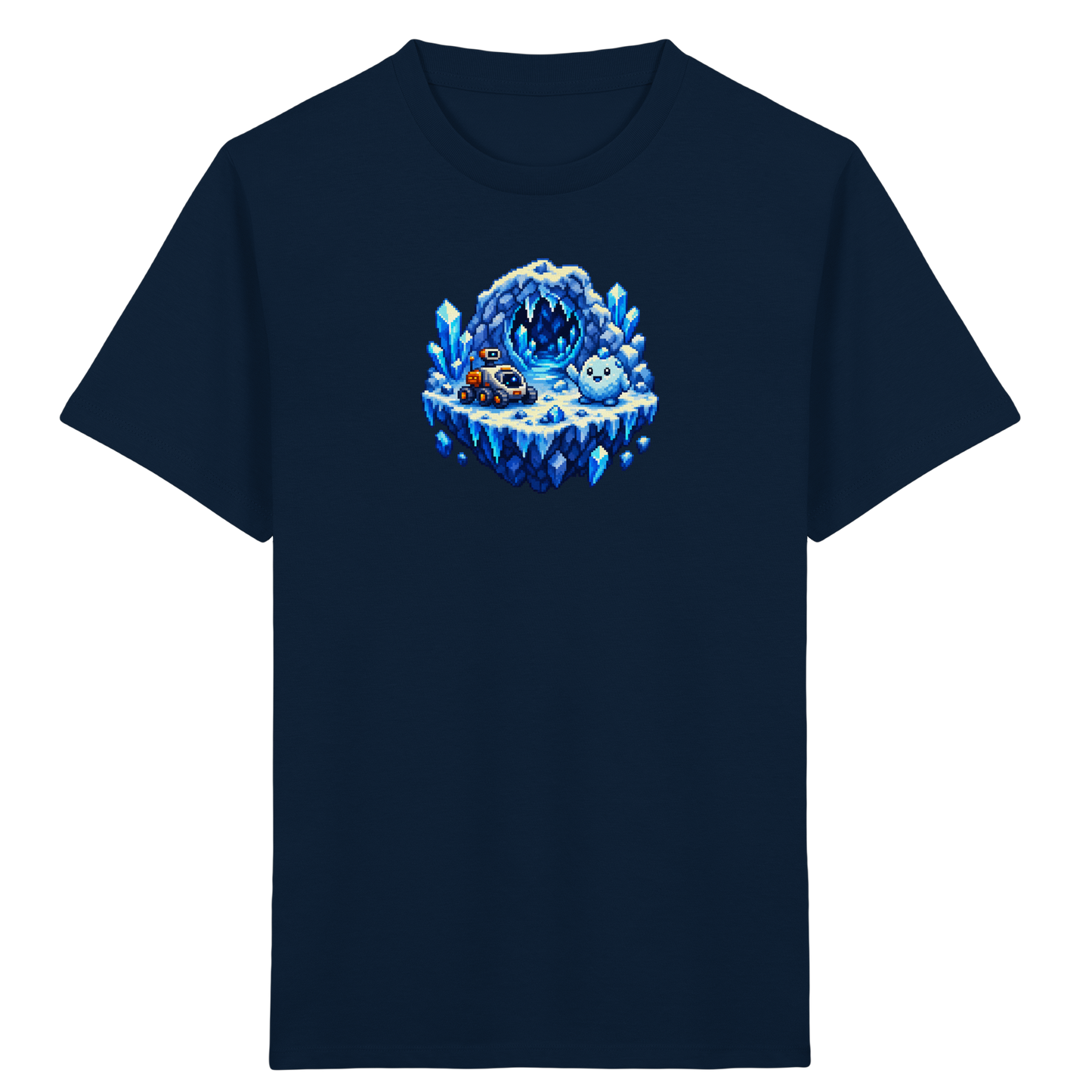 Abenteuerliches Pixel Eis-Geist T-Shirt - Kinder Bio T-Shirt