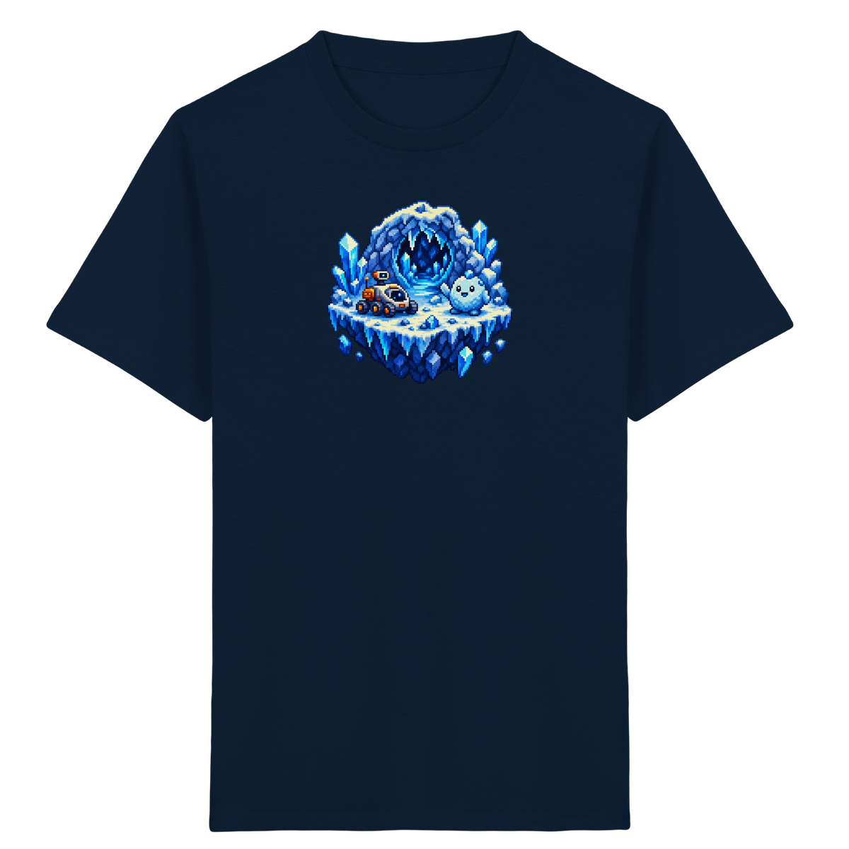 Abenteuerliches Pixel Eis-Geist T-Shirt - Kinder Bio T-Shirt