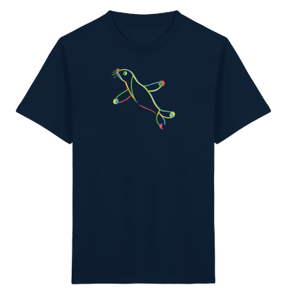 Bunte Farbpunkt Robbe Kinder - Kinder Bio T-Shirt