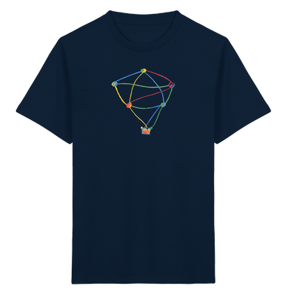 Farbpunkt Heißluftballon Kinder Shirt - Kinder Bio T-Shirt