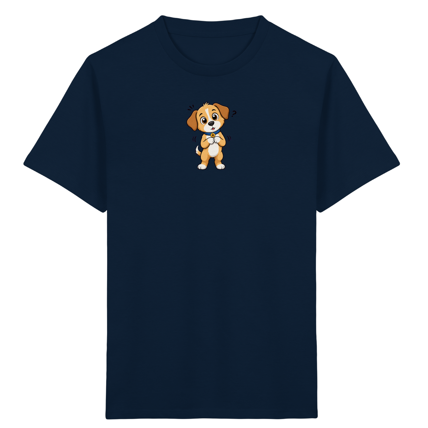 Niedlicher Welpe: Überrascht auf T-Shirt - Kinder Bio T-Shirt