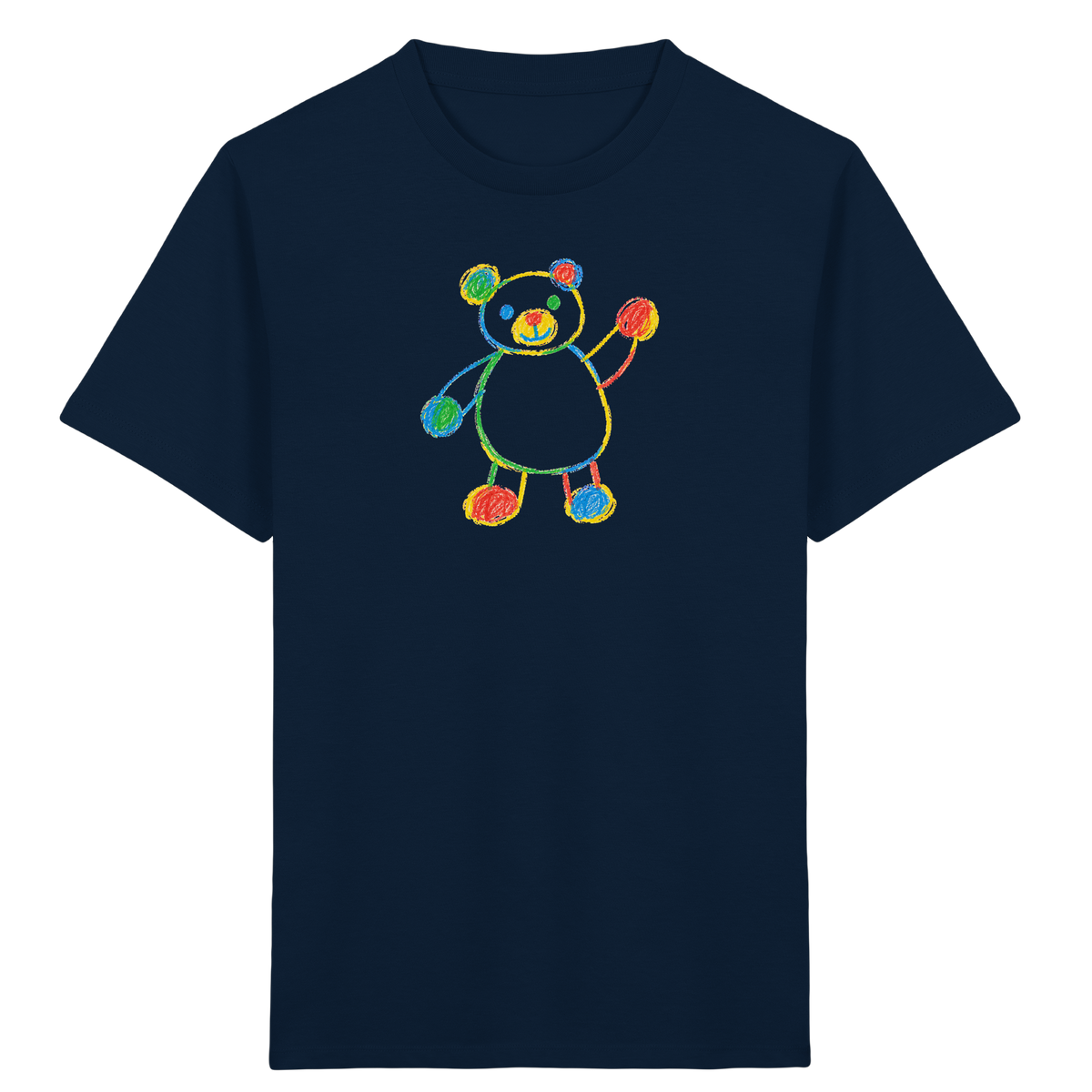 Farbpunkt-Bär für Kinder - Kinder Bio T-Shirt