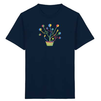 Bunte Fantasie Pflanze - Kinder Bio T-Shirt