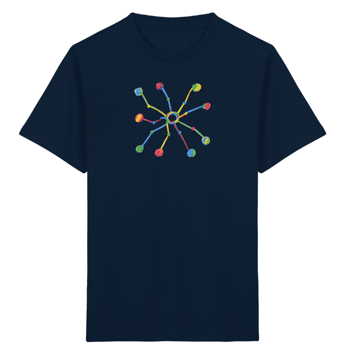 Bunte Farbpunkt Spinne - Kinder Bio T-Shirt