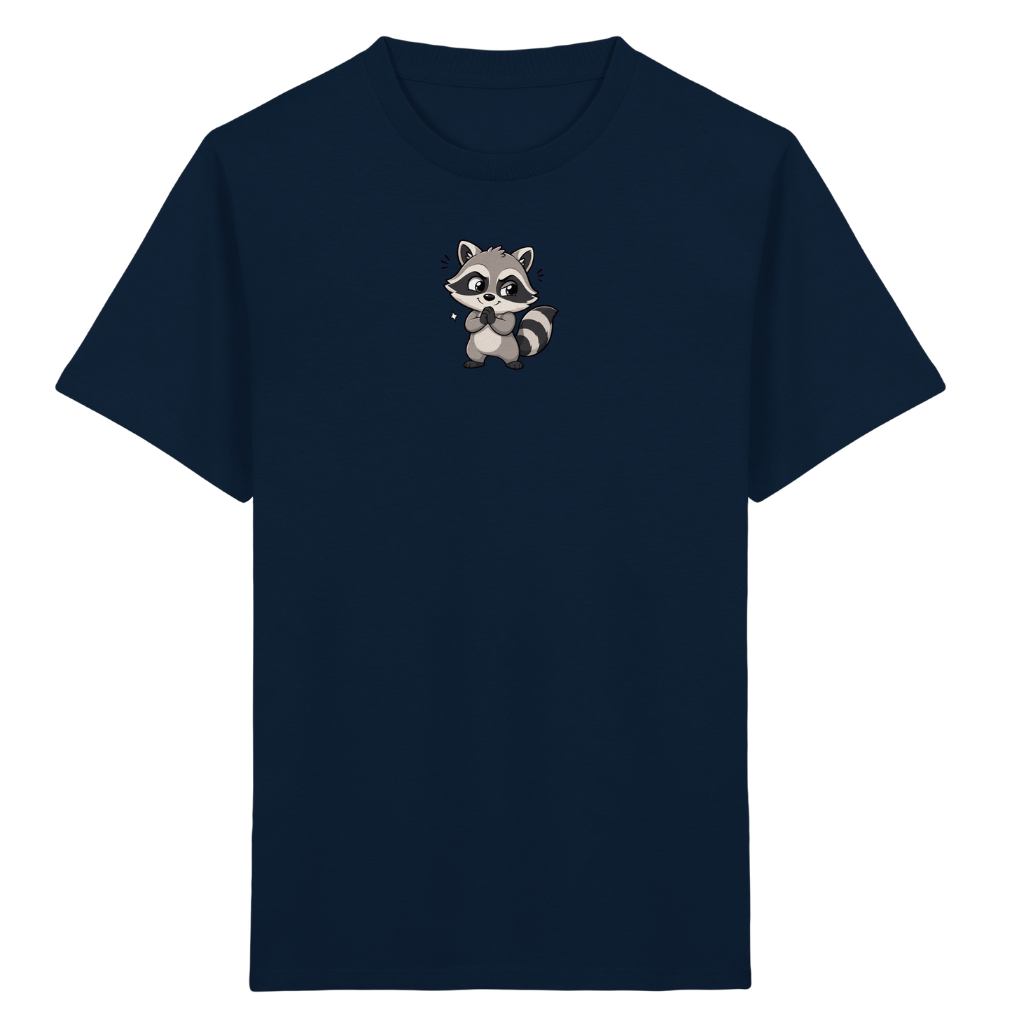 Niedlicher Waschbär Comic T-Shirt für Kinder - Kinder Bio T-Shirt
