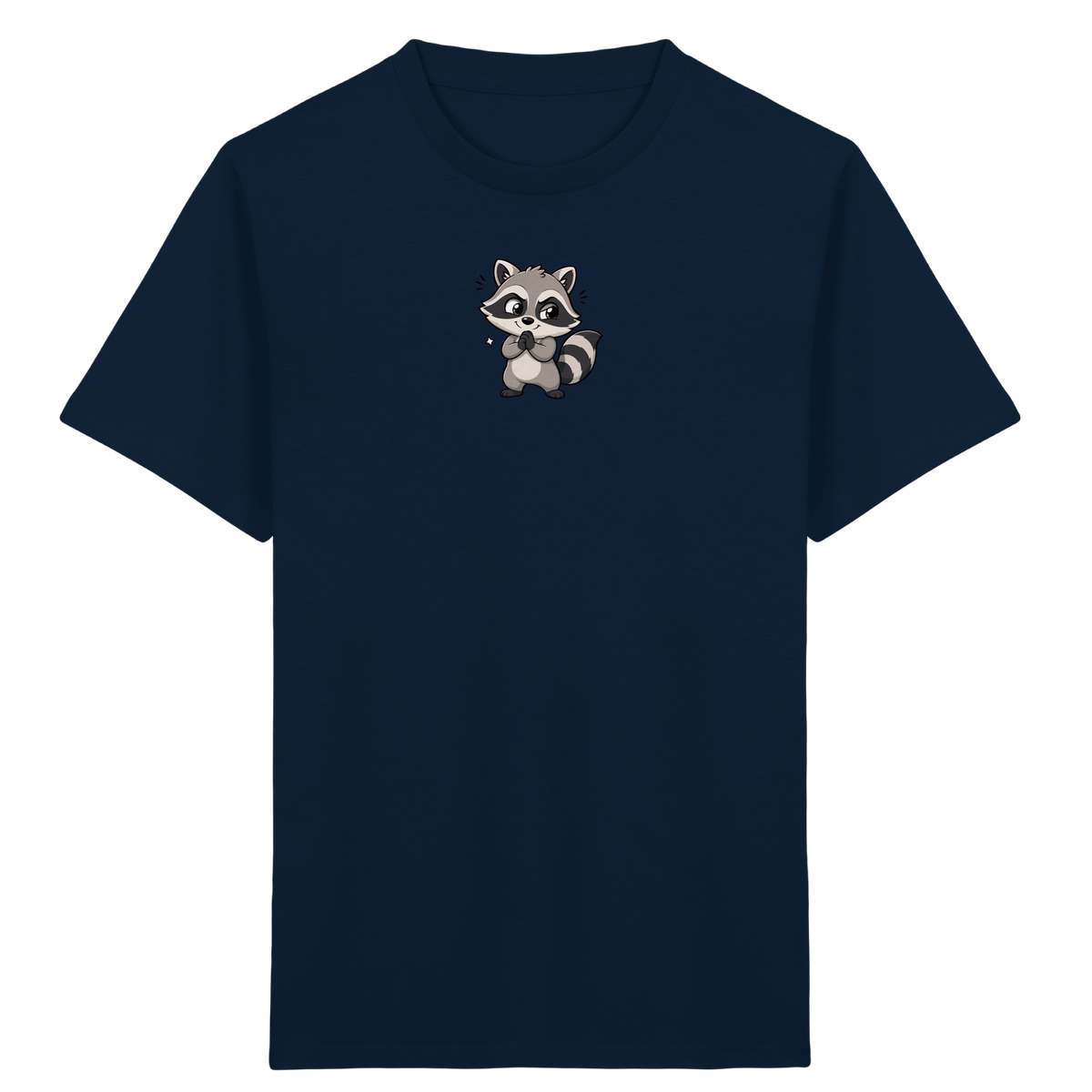 Niedlicher Waschbär Comic T-Shirt für Kinder - Kinder Bio T-Shirt