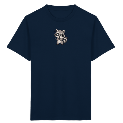 Niedlicher Waschbär Comic T-Shirt für Kinder - Kinder Bio T-Shirt
