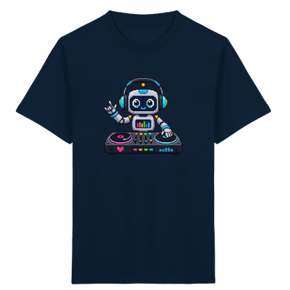 Pixel Roboter DJ: Buntes Kinder T-Shirt - Kinder Bio T-Shirt