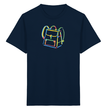 Bunter Kritzel Rucksack - Kinder Bio T-Shirt
