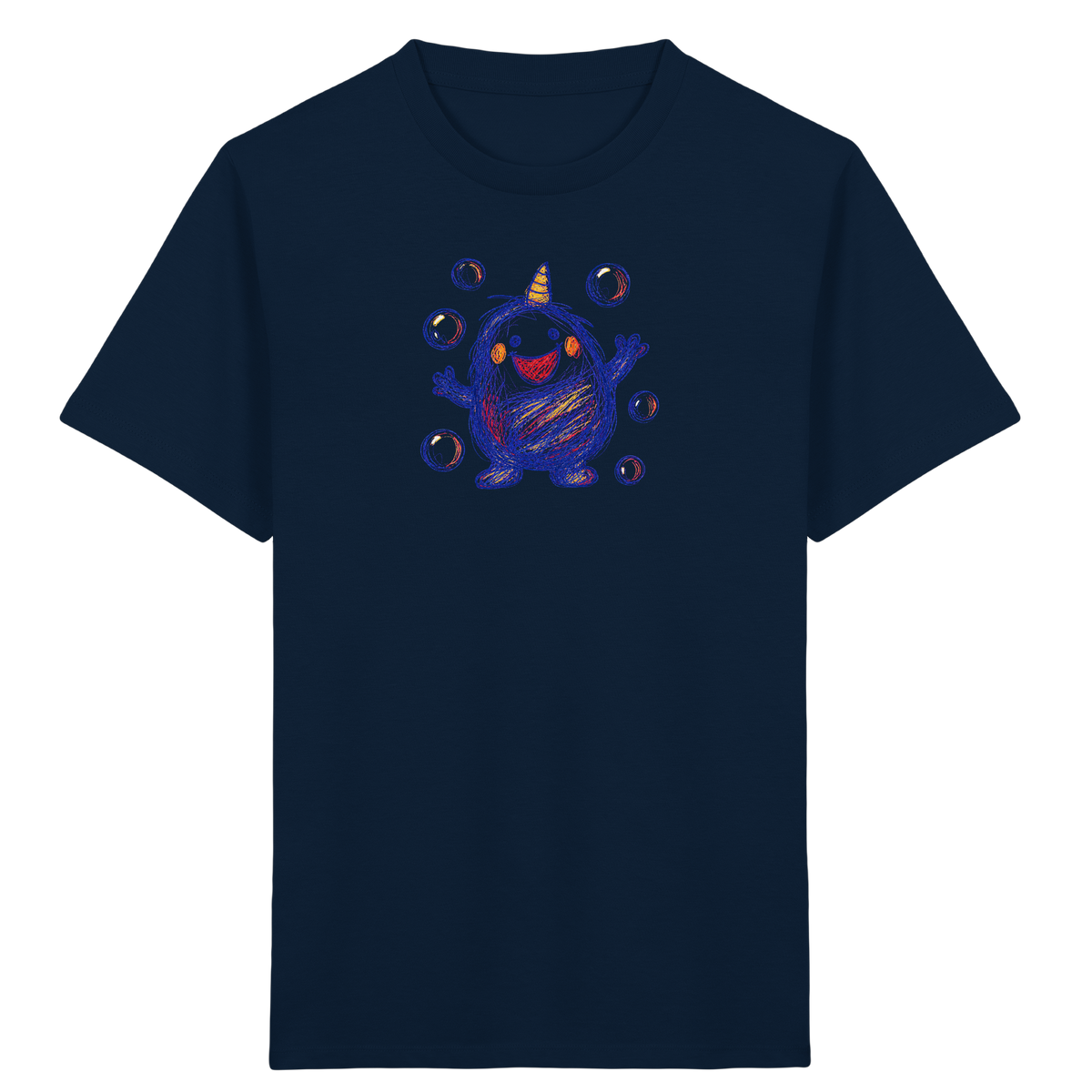 Seifenblasenmumpf mit Horn - Kinder Bio T-Shirt