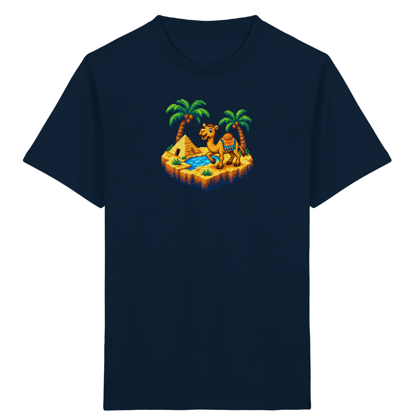 Verspieltes Pixel-Art Kamel Kinder T-Shirt - Kinder Bio T-Shirt