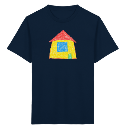 Sonnengelbes Giebelhaus Kinder T-Shirt - Kinder Bio T-Shirt