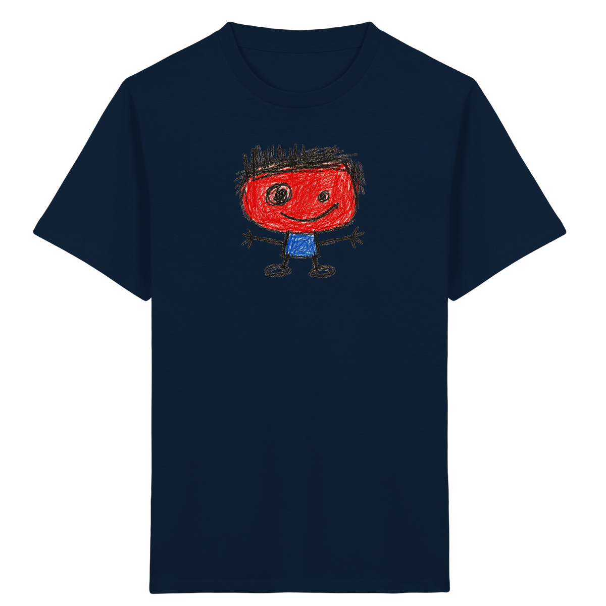 Kritzelkopf mit Bürstenhaar - Kinder Bio T-Shirt