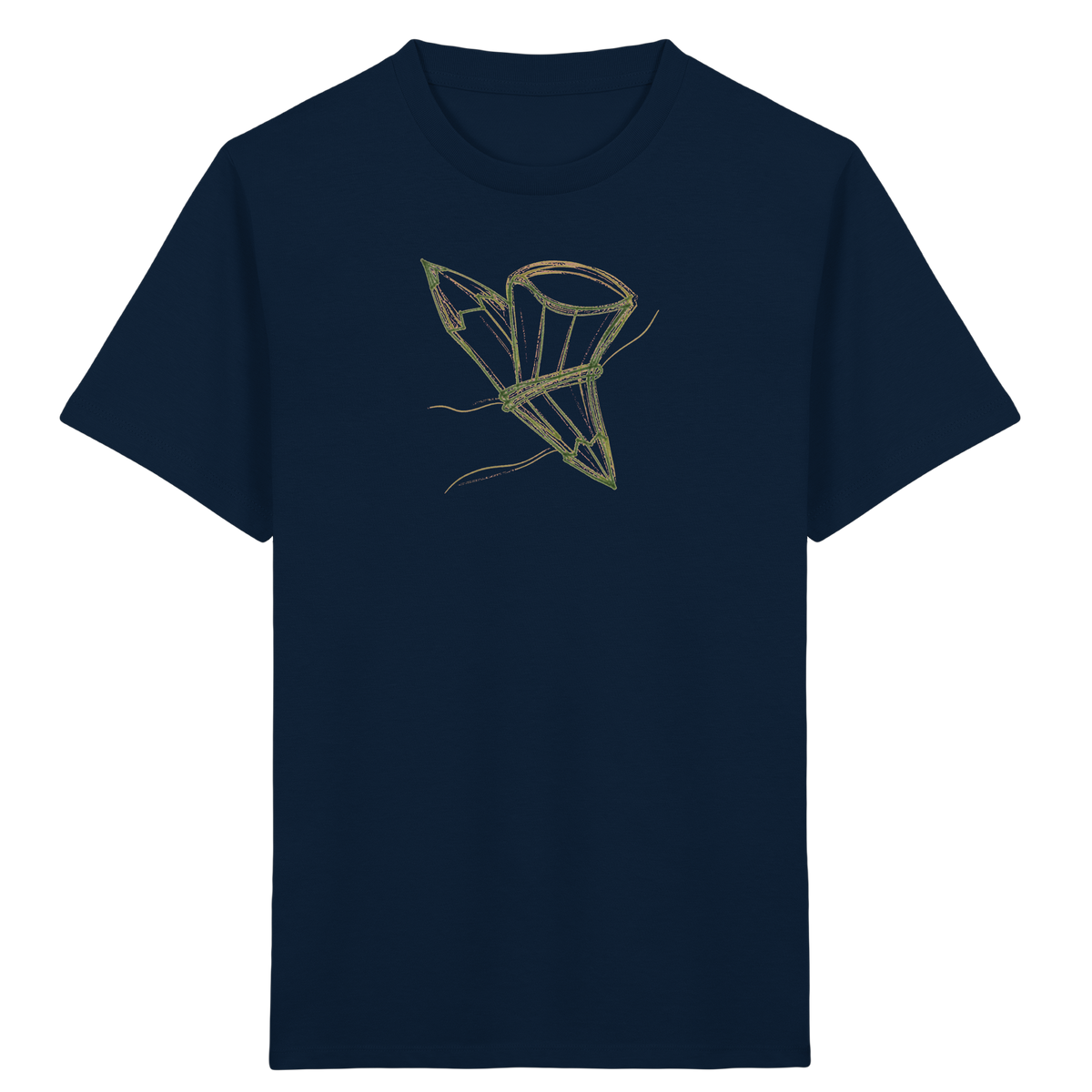 Waldgrüne Bleistift-Schultüte - Kinder Bio T-Shirt