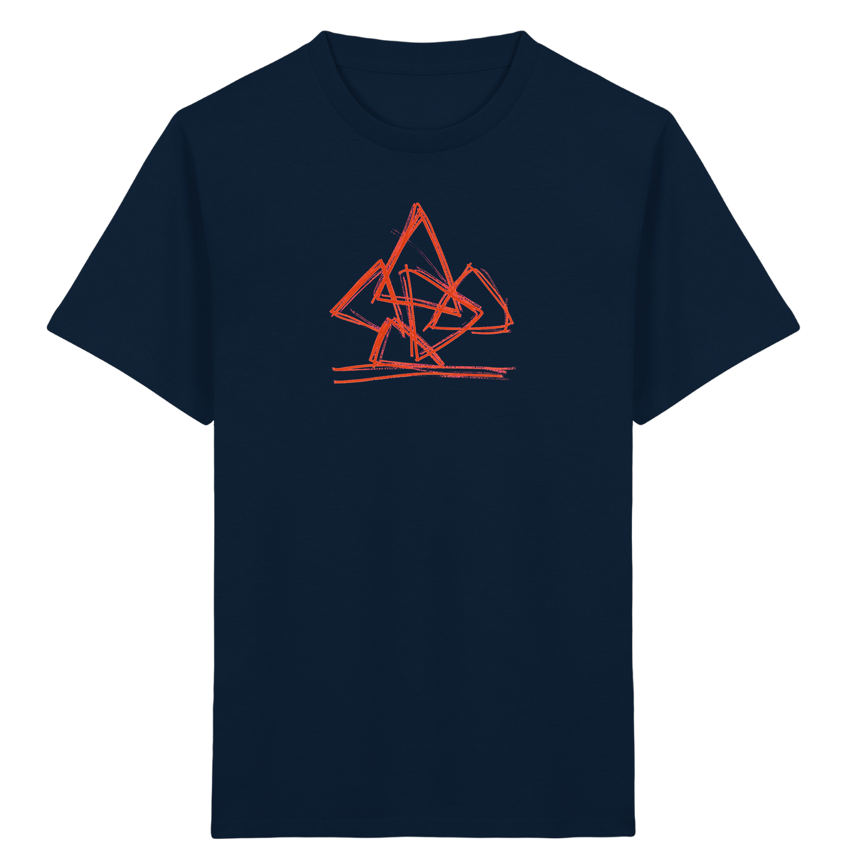Rostoranger krummer Dreieckshaufen - Kinder Bio T-Shirt