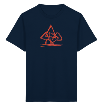 Rostoranger krummer Dreieckshaufen - Kinder Bio T-Shirt