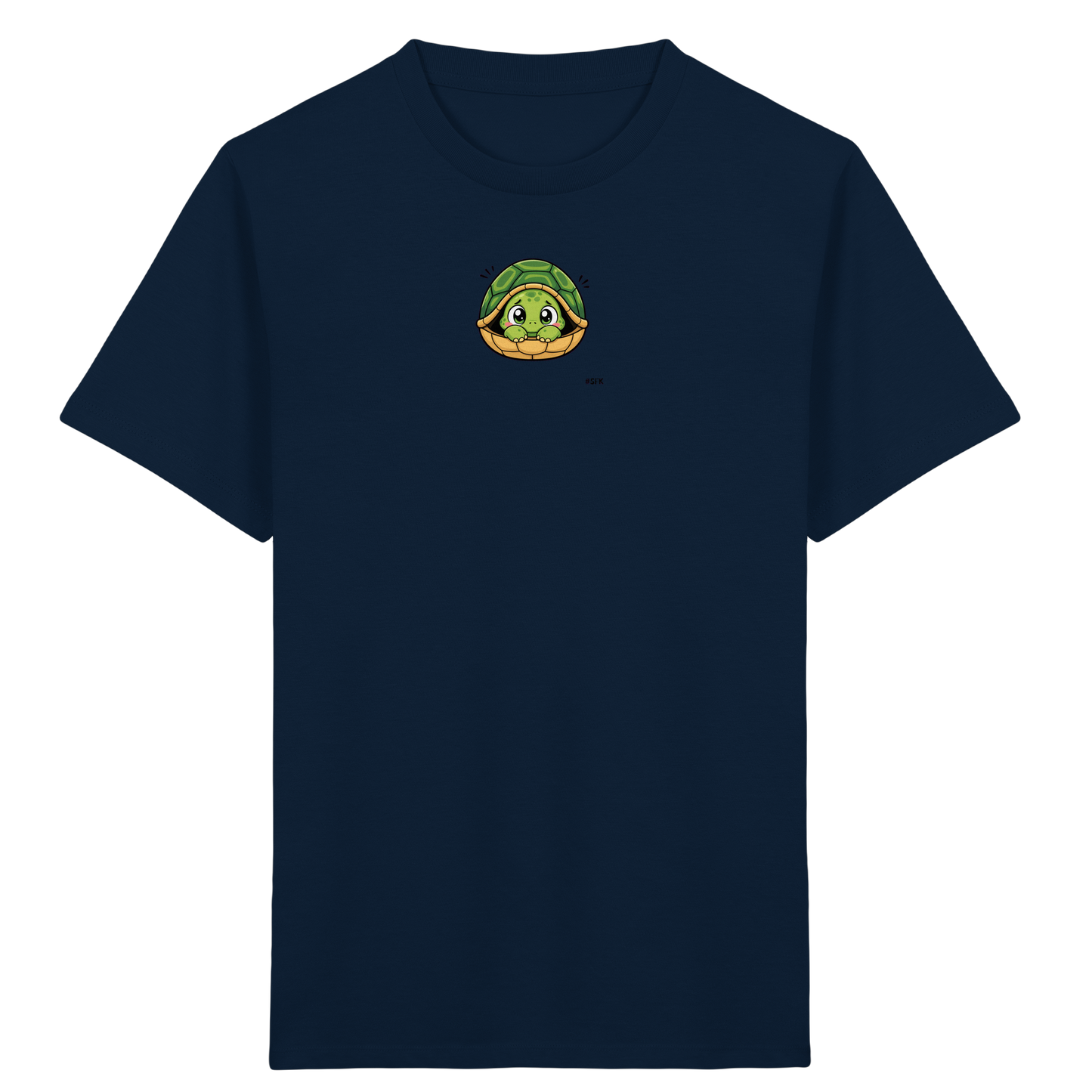 Schüchterne Schildkröte: Kuscheliges T-Shirt für Kinder - Kinder Bio T-Shirt