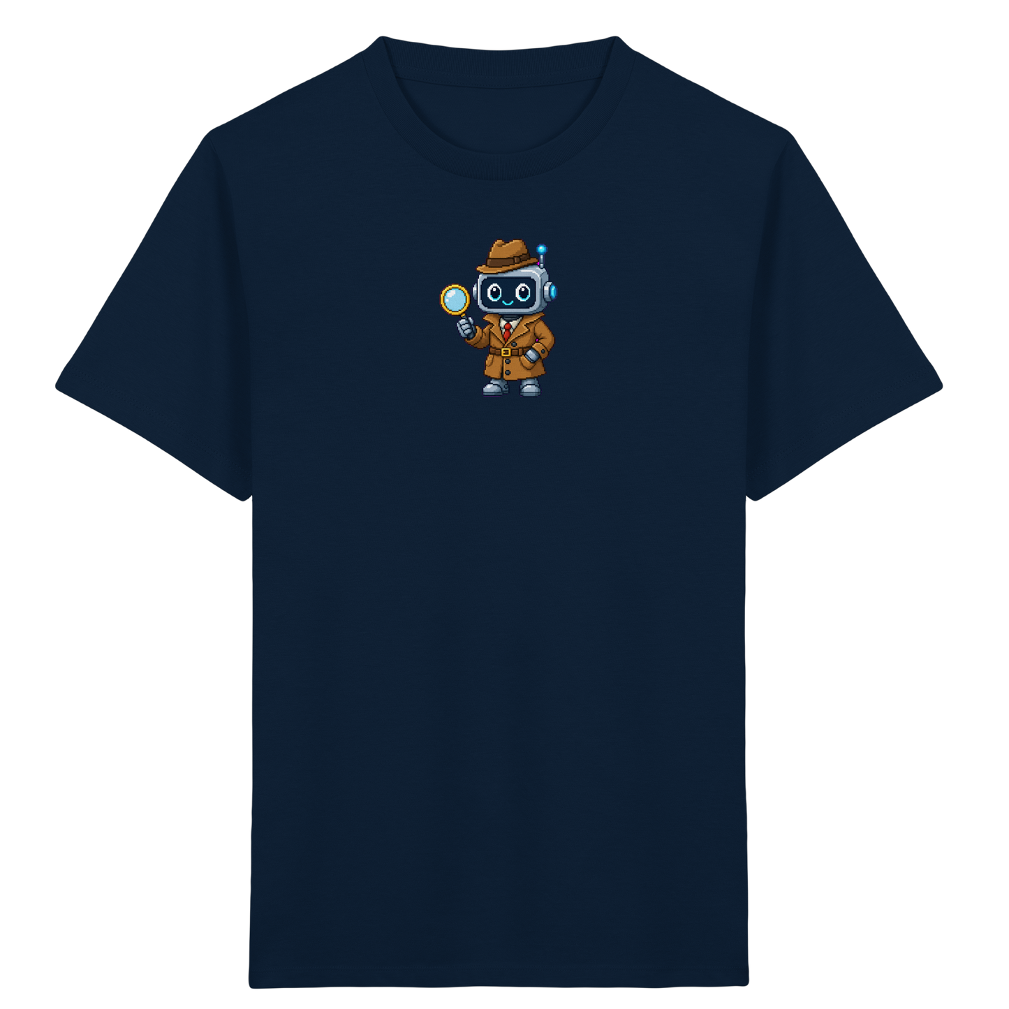 Pixel Detektiv Roboter T-Shirt für Kinder - Kinder T-Shirt