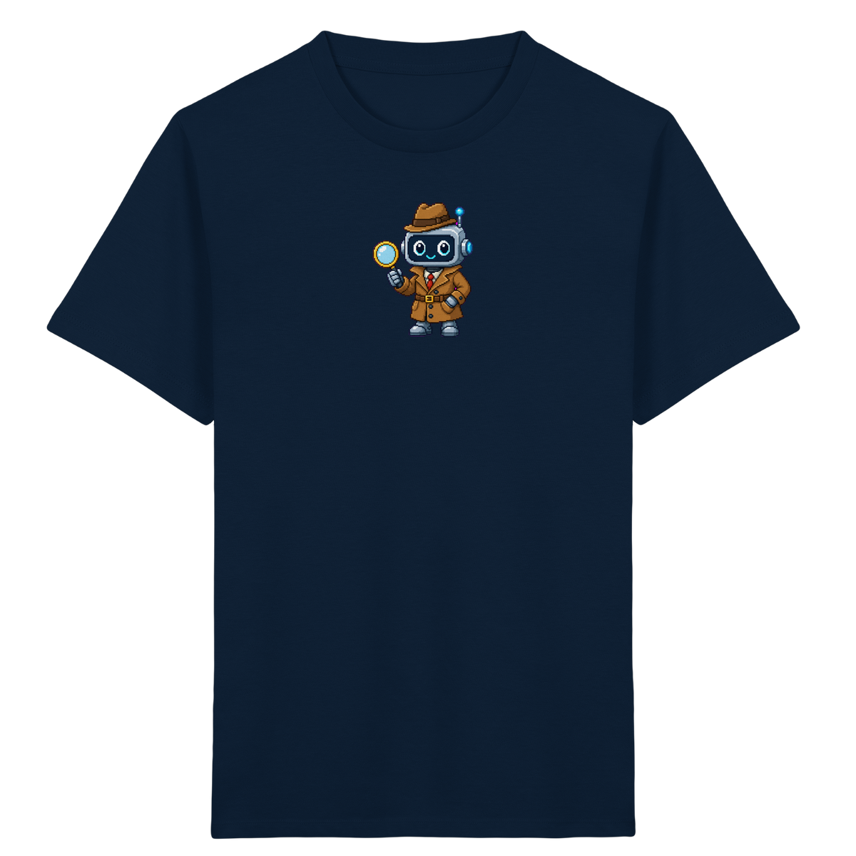 Pixel Detektiv Roboter T-Shirt für Kinder - Kinder T-Shirt