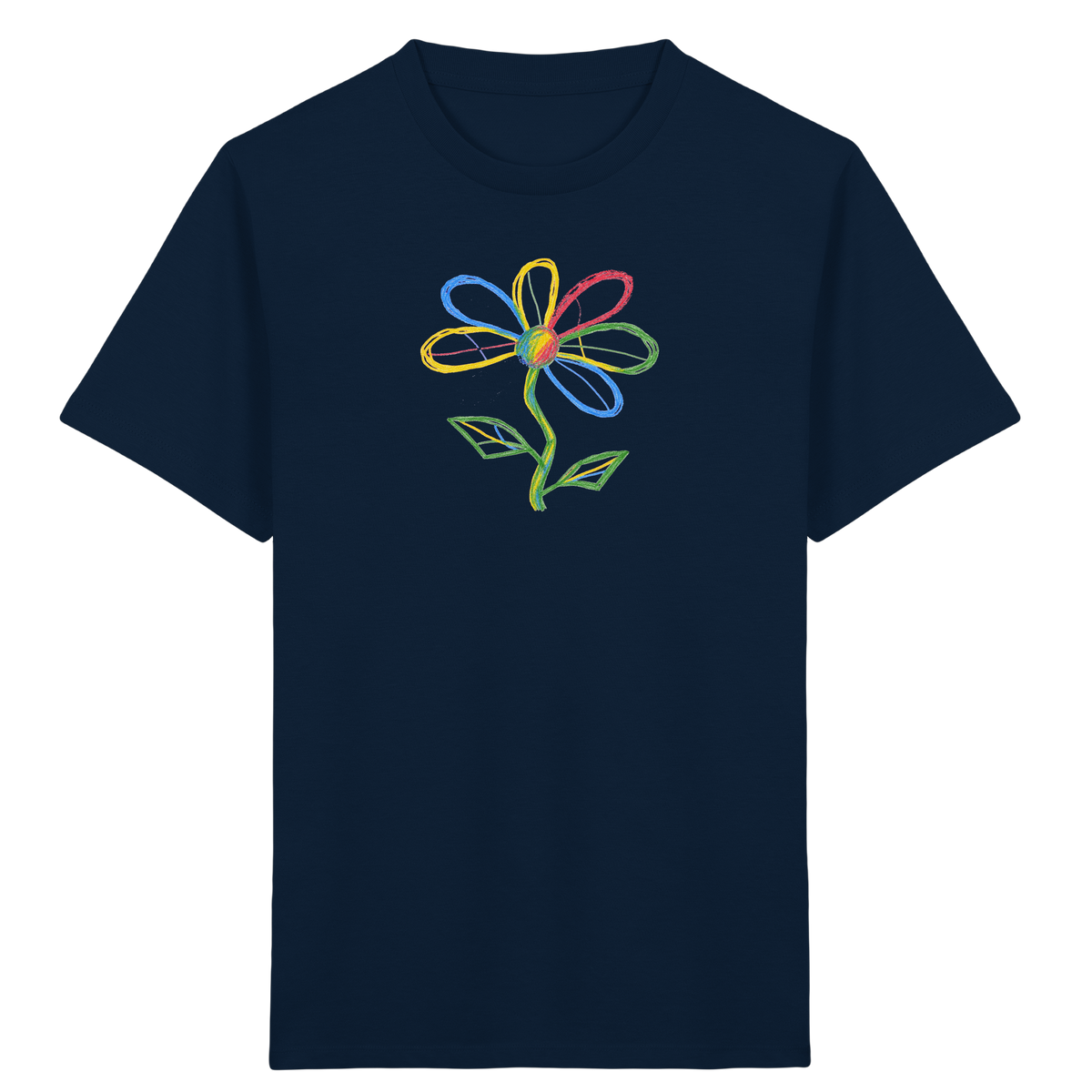 Bunte Punktblume Kinder T-Shirt - Kinder Bio T-Shirt