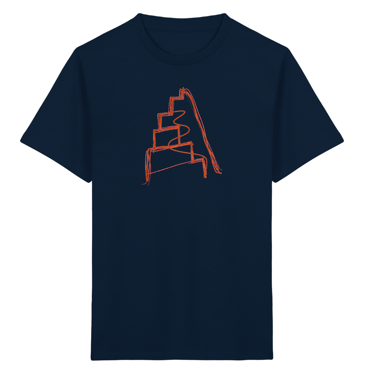 Rostbraune Wackeltreppe für Kinder - Kinder Bio T-Shirt