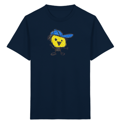 Kritzelkopf mit schiefer Mütze - Kinder Bio T-Shirt
