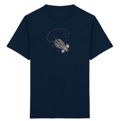 Maus von oben Kinderzeichnung - Kinder Bio T-Shirt