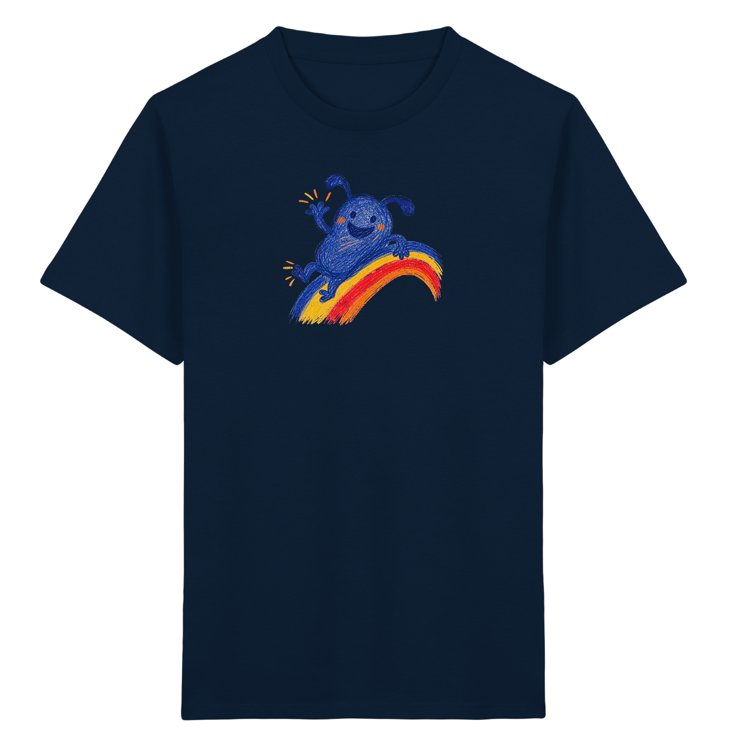 Regenbogenracker Kritzelmonster Kinder Shirt - Kinder Bio T-Shirt